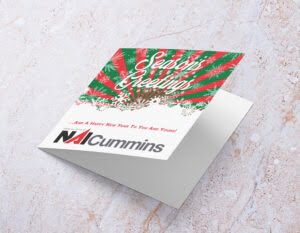 NAI Cummins Real Estate, Holiday Card Direct Mail, 2017.